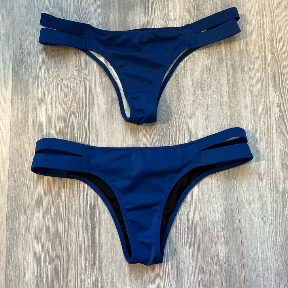 Victoria’s Secret dark blue small Itsy bikini bottoms